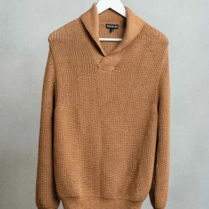 Polo jersey   Camel   100_ baby alpaca 1