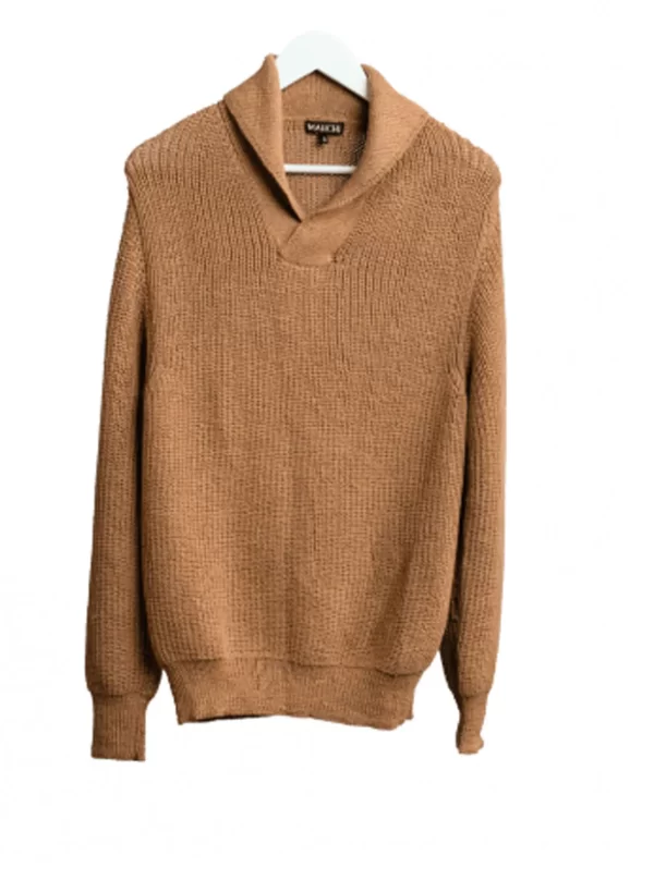 Polo jersey   Camel   100_ baby alpaca 3