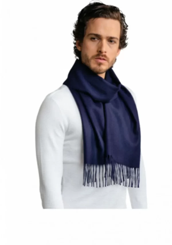 Scarf   Oxford blue   100_ baby alpaca 3