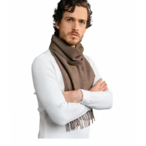 Scarf   brown   100_ baby alpaca 4