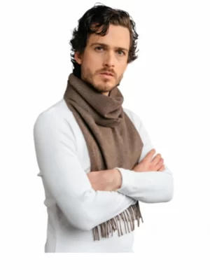 Scarf   brown   100_ baby alpaca 4