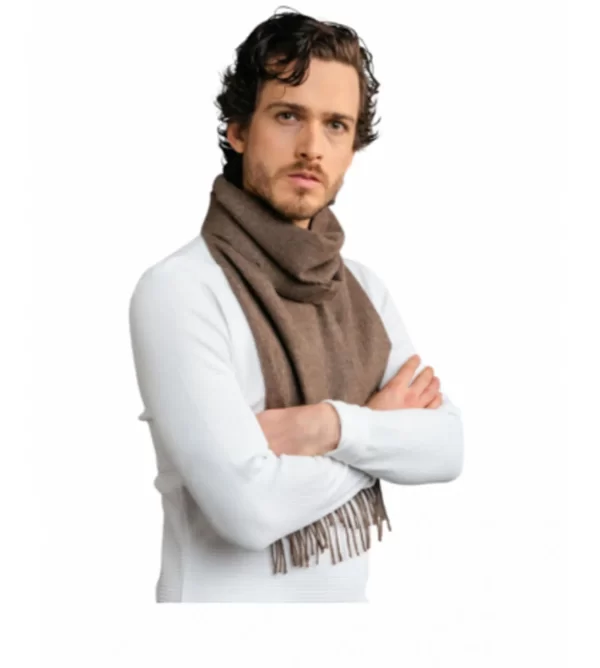 Scarf   brown   100_ baby alpaca 4