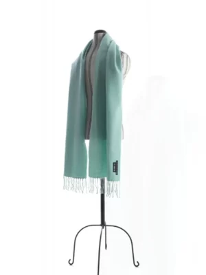 Scarf   mint   100_ baby alpaca 3