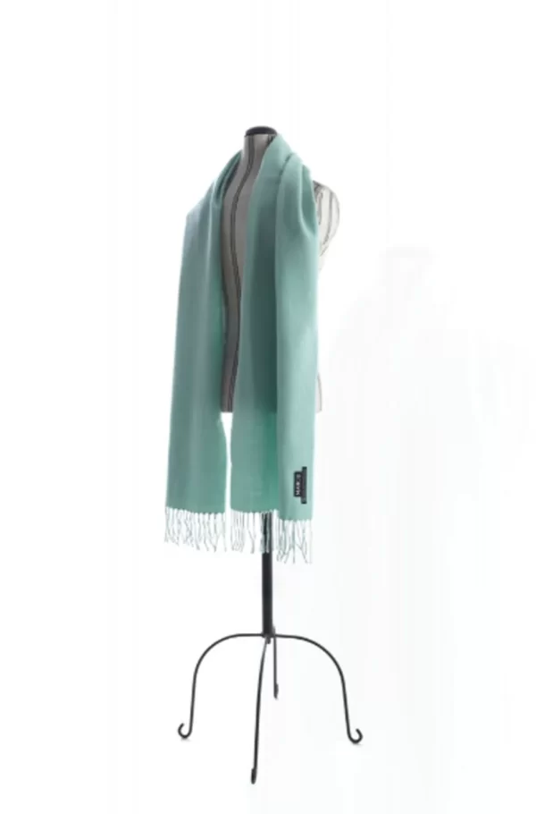 Scarf   mint   100_ baby alpaca 3