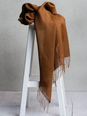 Shawl   Camel   70_ baby alpaca 30_ silk 2
