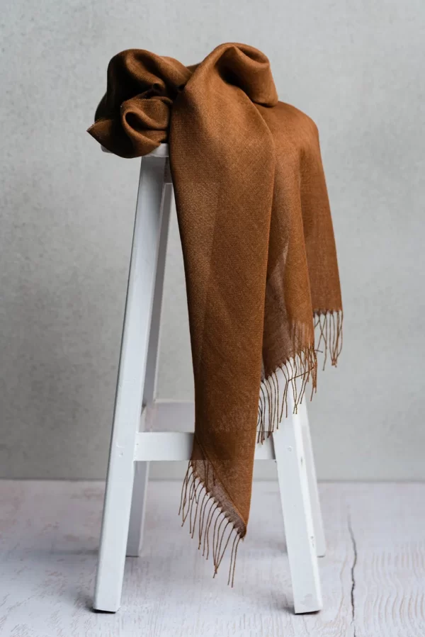 Shawl   Camel   70_ baby alpaca 30_ silk 2