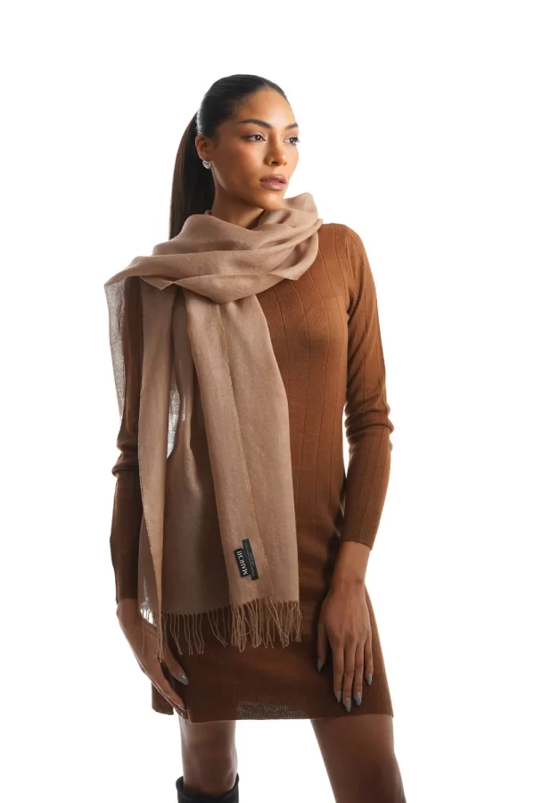 Shawl   Caramel   70_ baby alpaca 30_ silk 1