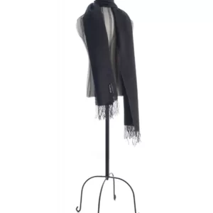 Shawl   Dark grey   70_ baby alpaca 30_ silk 1