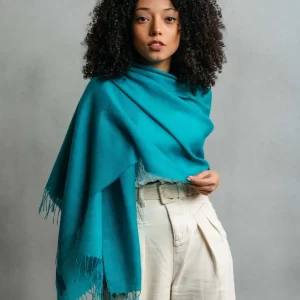 Shawl   Jade green   70_ baby alpaca 30_ silk 1