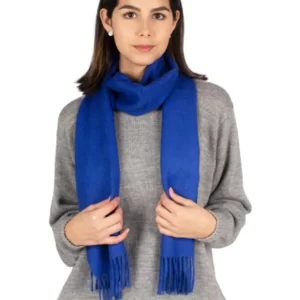 Slim scarf   blue   100_ baby alpaca 2
