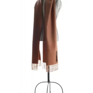 Slim scarf   caramel   100_ baby alpaca 4