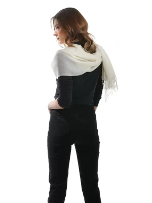 Slim scarf   pearl   100_ baby alpaca 1