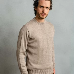Unisex sweater   Beige   100_ baby alpaca 1