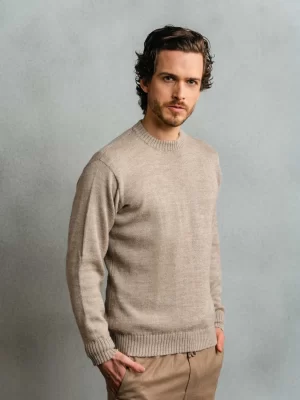 Unisex sweater   Beige   100_ baby alpaca 1