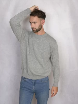 Unisex sweater   Grey   100_ baby alpaca 2