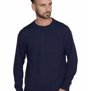 Unisex sweater   Oxford blue   100_ baby alpaca 3