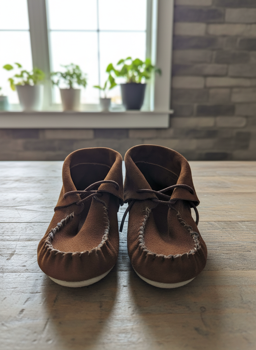 Handmade Men’s Suede Moccasin Boots - Imagen 3