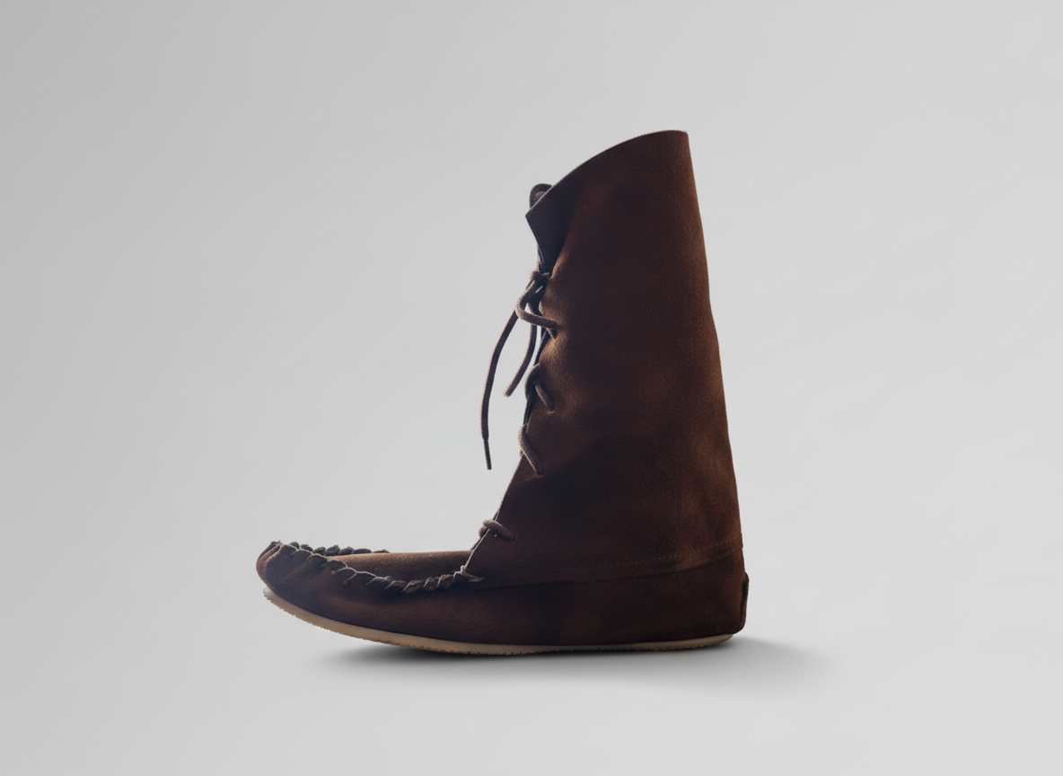 Handmade Men’s Suede Moccasin Boots