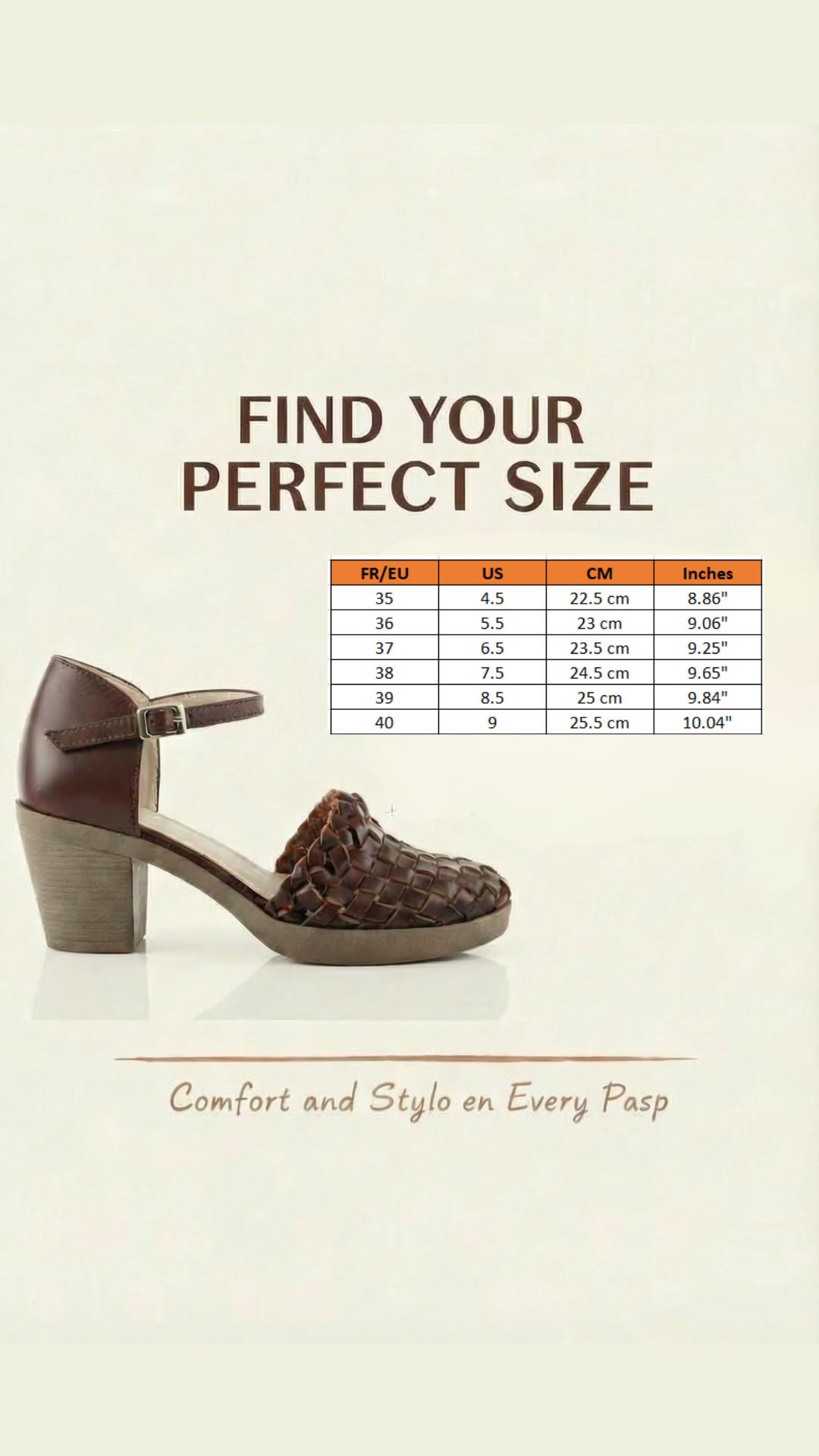 Women’s Napa Leather Heel Shoes - Imagen 4